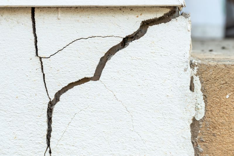 Cracked Foundation Before Repair